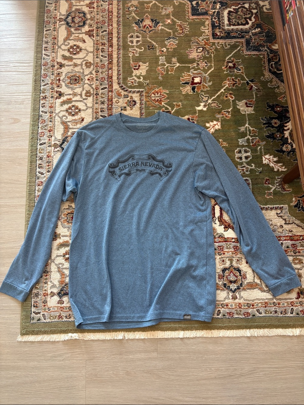 Sierra Nevada Men's Long Sleeve Crew Tee in Dusty Blue